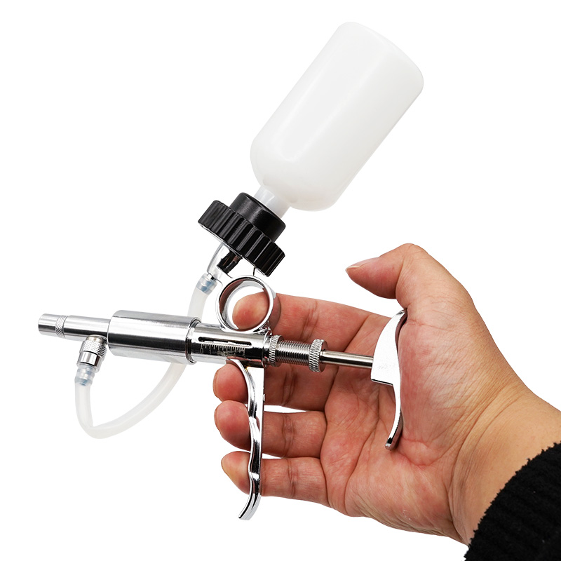 Veterinary Syringe Gun - 0.5-5 مللي أدوات حقنة مستمرة معدنية