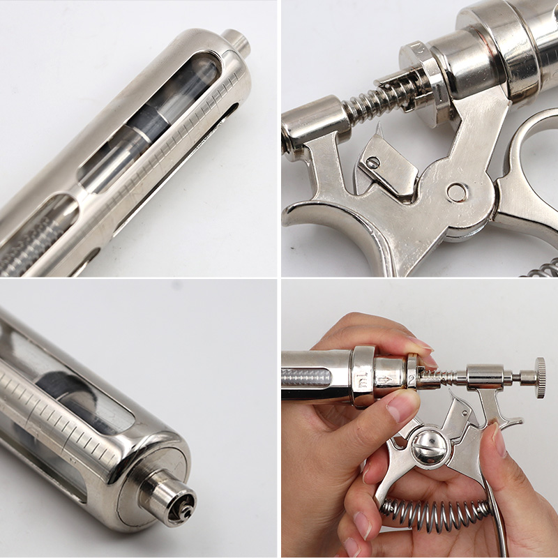 حقنة حيوانات بيطرية من الفولاذ - مراجعة Veterinary Syringe Gun وسعره
