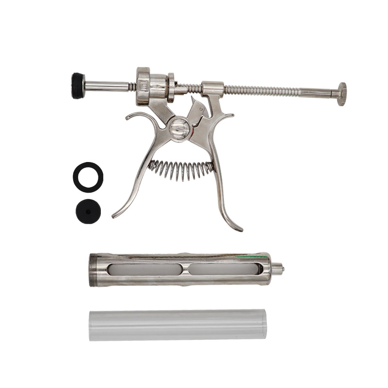 حقنة حيوانات بيطرية من الفولاذ - مراجعة Veterinary Syringe Gun وسعره