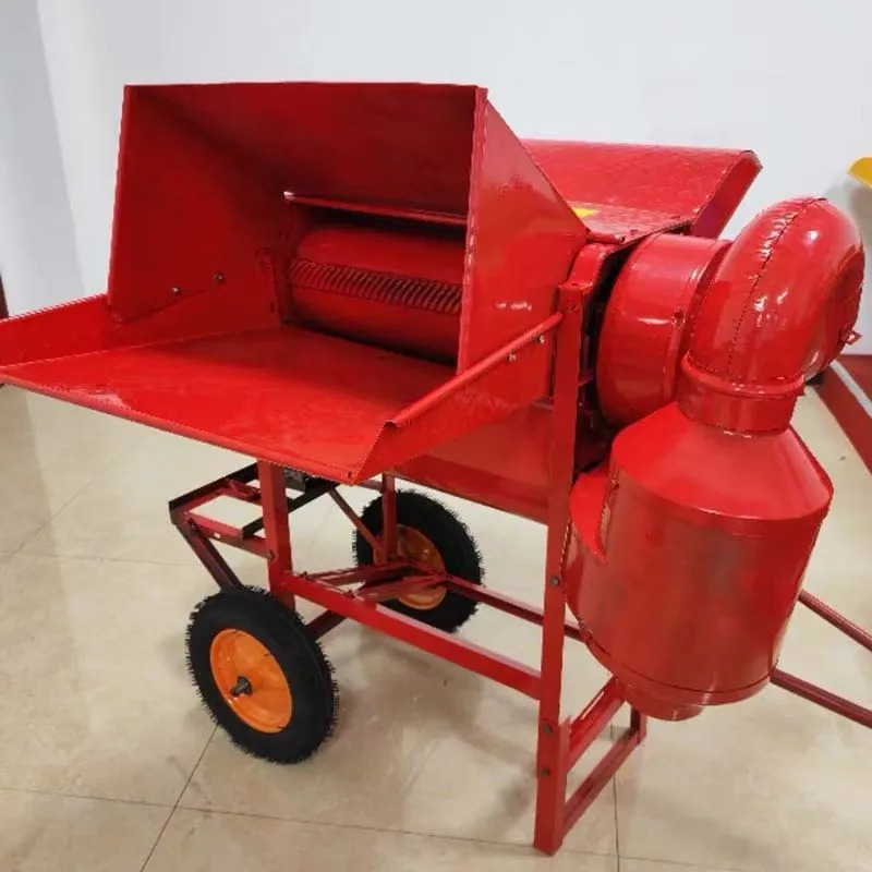 آلة محمولة لفرز وتقشير الأرز و - مراجعة Rice Thresher Machine وسعره