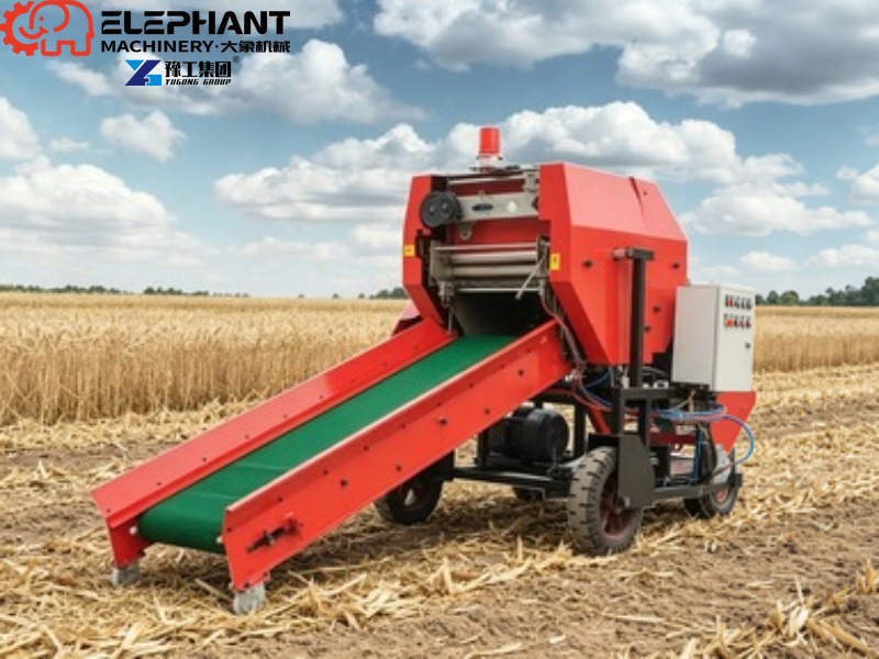 آلة ضغط وتعبئة القش الدائرية ا - مراجعة Silage Baler Machine وسعره