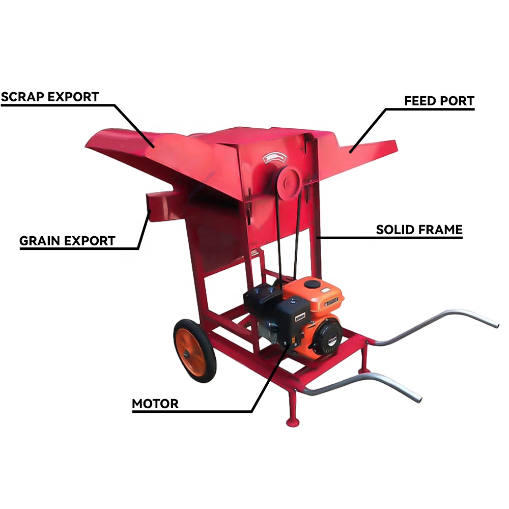 آلة دراس الذرة عالية الكفاءة م - مراجعة Rice Thresher Machine وسعره