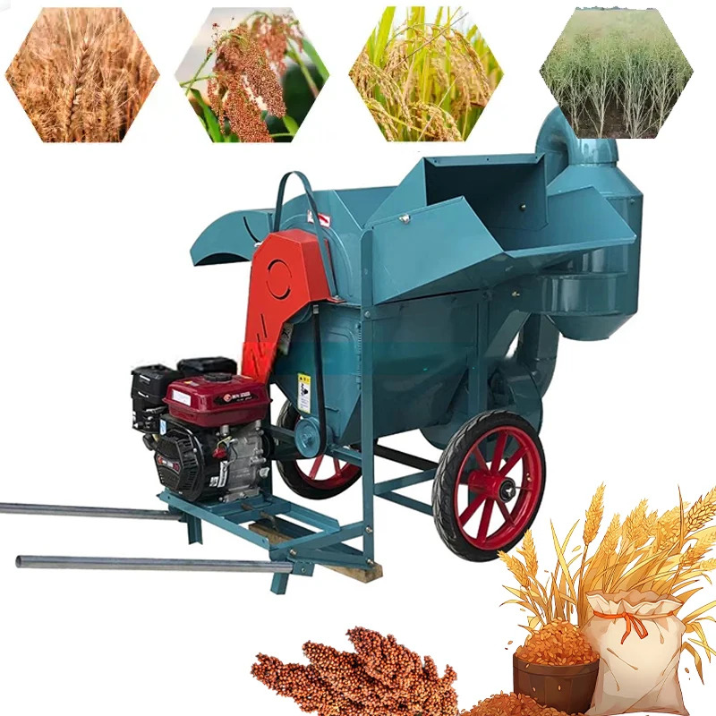 آلة تقشير وفصل حبوب الذرة والف - مراجعة Rice Thresher Machine وسعره