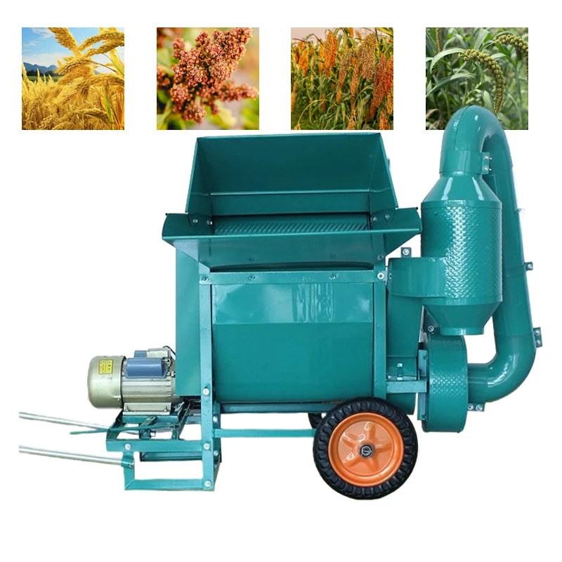 آلة تقشير وفصل حبوب الذرة والف - مراجعة Rice Thresher Machine وسعره