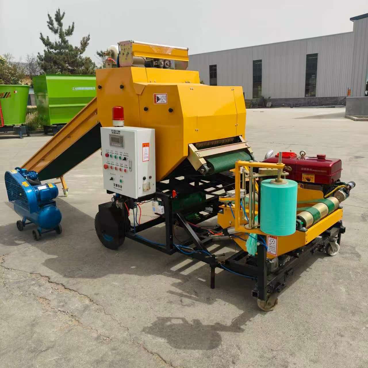 آلة تغليف وربط السيلاج، آلة تغ - مراجعة Silage Baler Machine وسعره