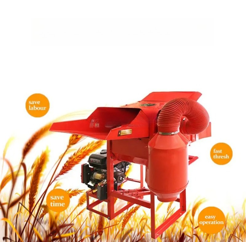 آلة تقشير وفصل الحبوب بدون طاق - مراجعة Rice Thresher Machine وسعره